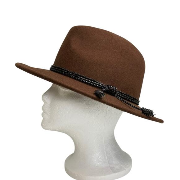 Olive & Pique Corbett Western Rancher Wool Hat Bohemian Size 7.5 Brown main image 6